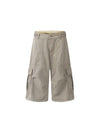 Sneakerhill High Street Multi-pocket Workwear Casual Jorts SP240718FLNK