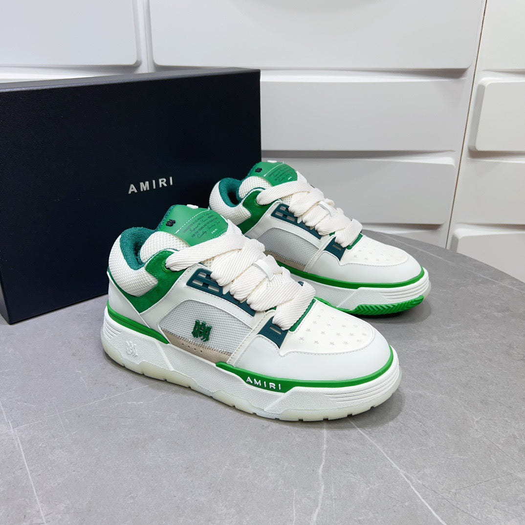 AMR MA-1 White and Green Sneakers-128 - sneakerhillcom