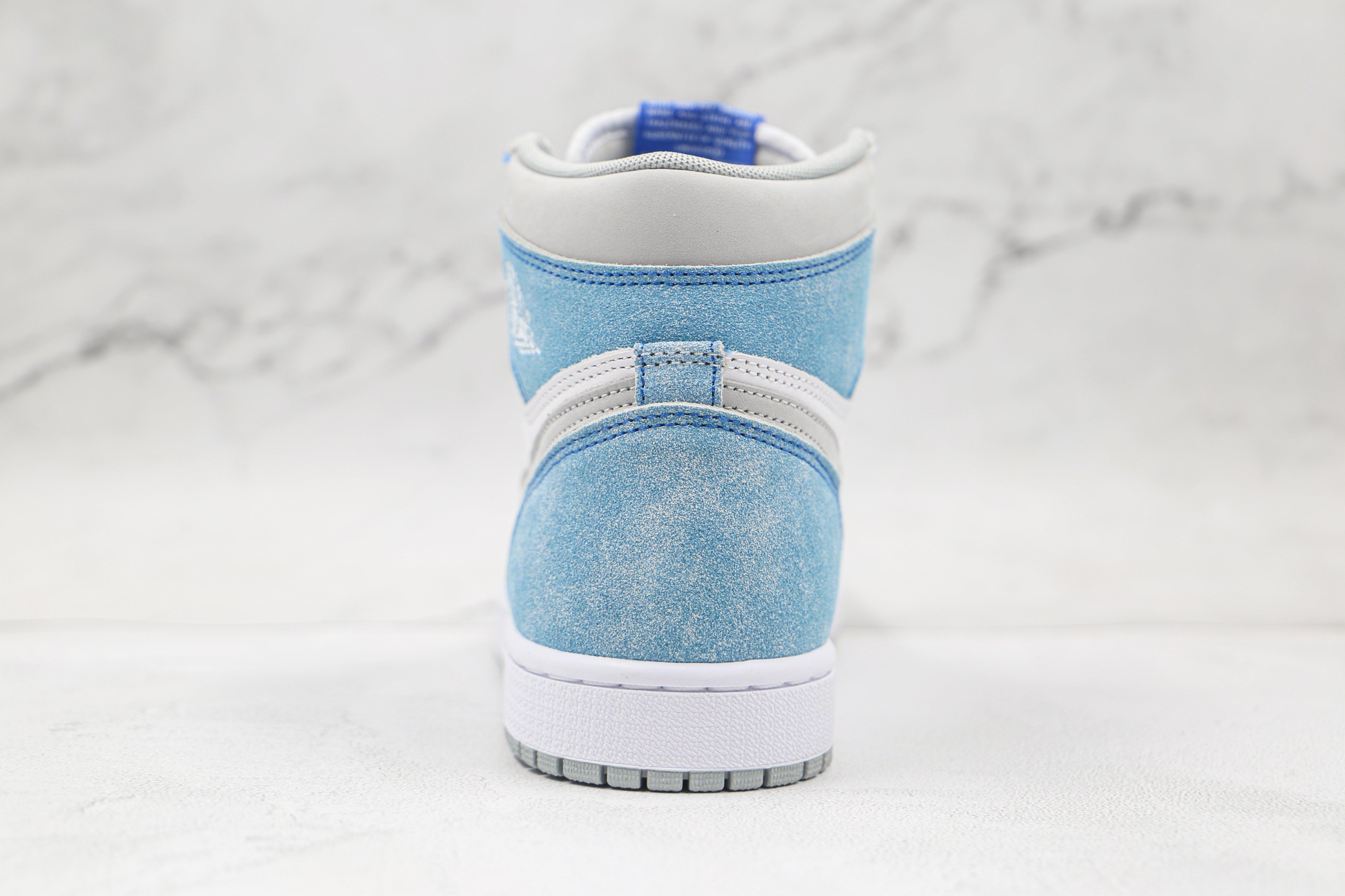 Custom Blue White Jordan 1 High Q ( Customs And Box ), Jordan 1 Sneakers Active sneakeronline