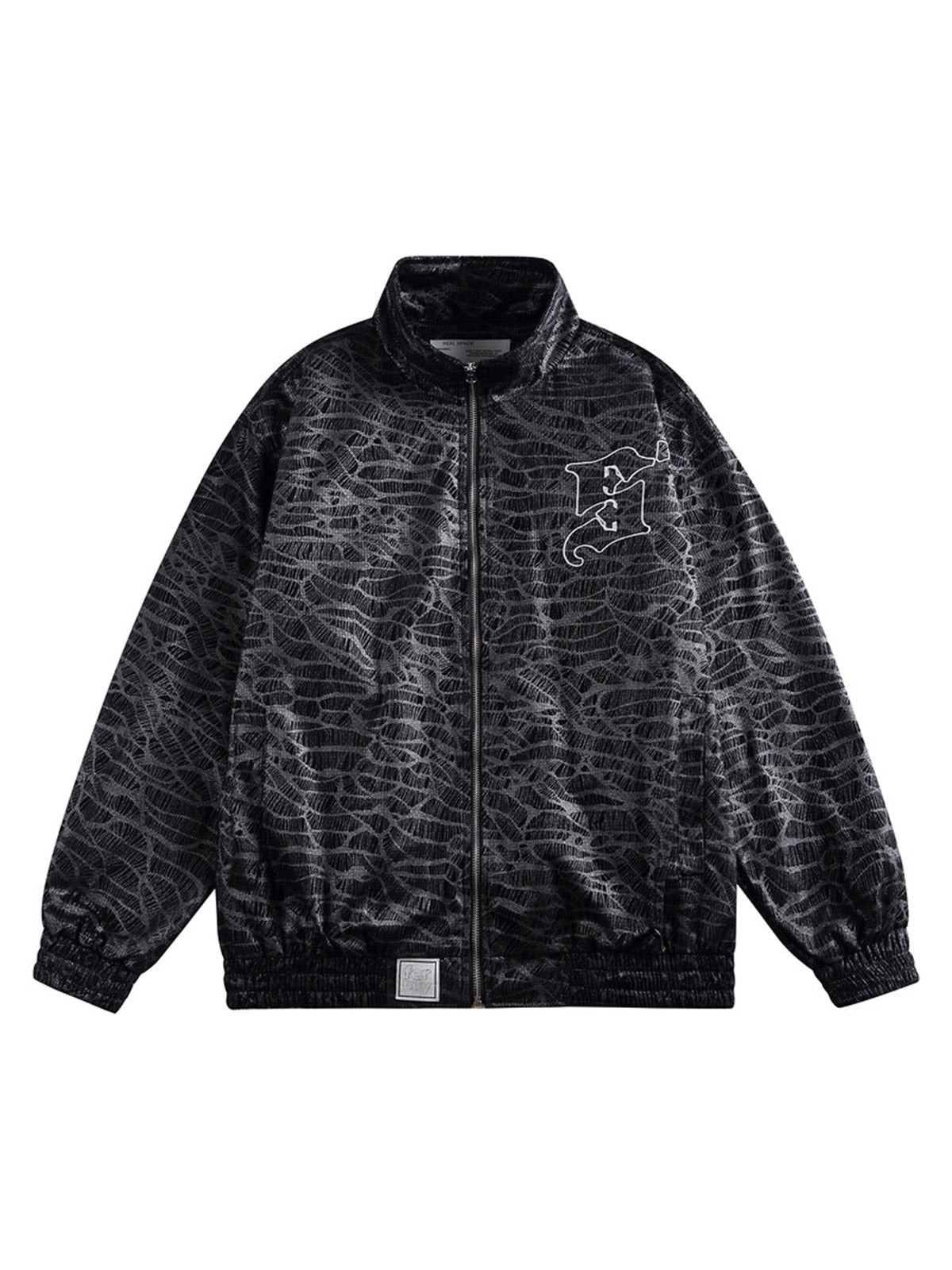 Sneakerhill Stand Collar Embroidery Jacket - sneakerhillcom