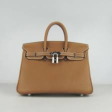 Birkin 25cm Handbag 6068 light coffee golden Kilta bags