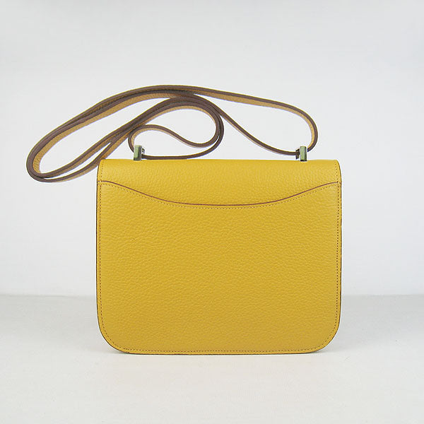 Constance Cowskin Leather Bag H017 yellow silver Kilta bags