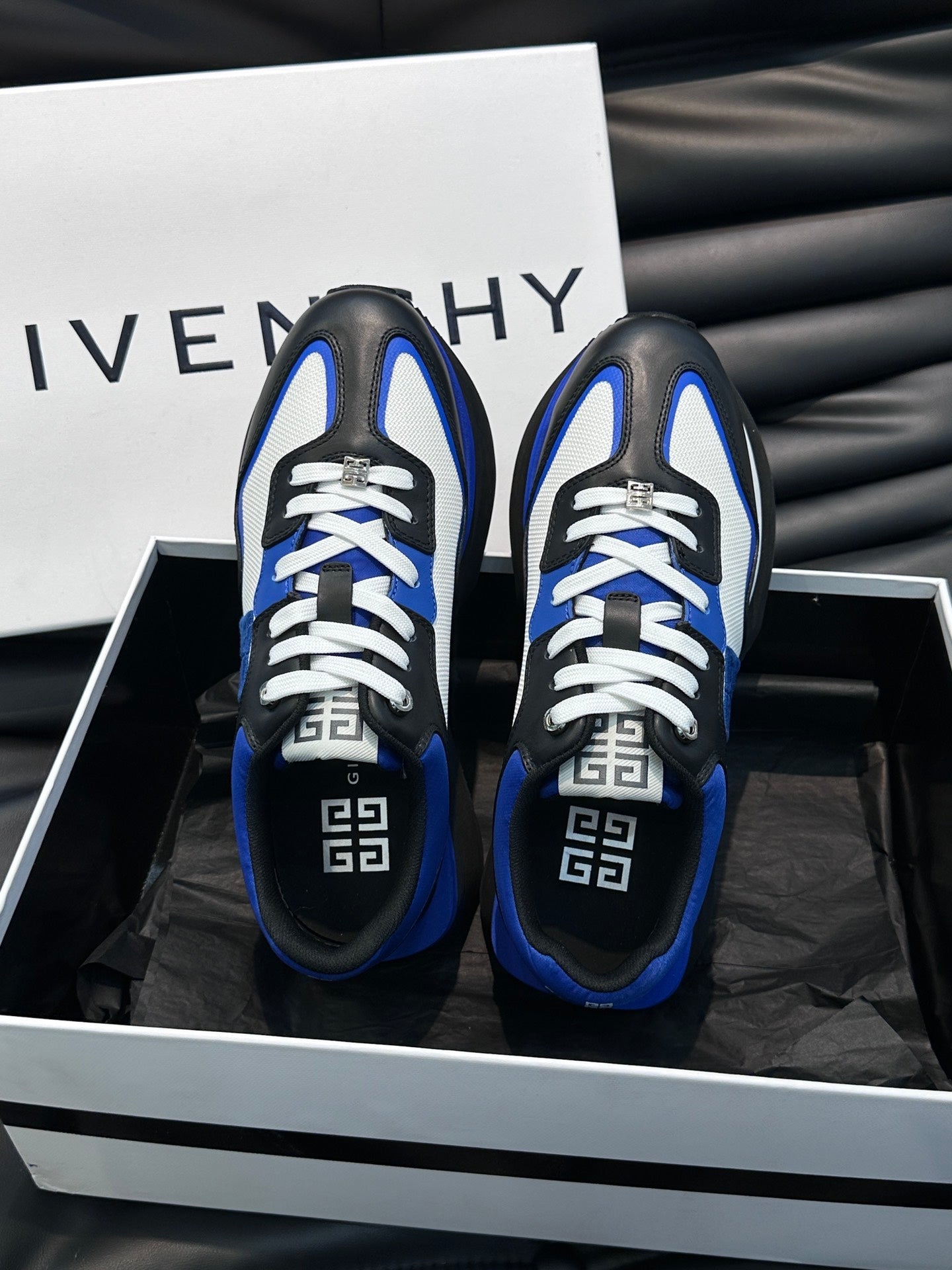 GVC Blue, White and Black  Sneakers-011 - sneakerhillcom