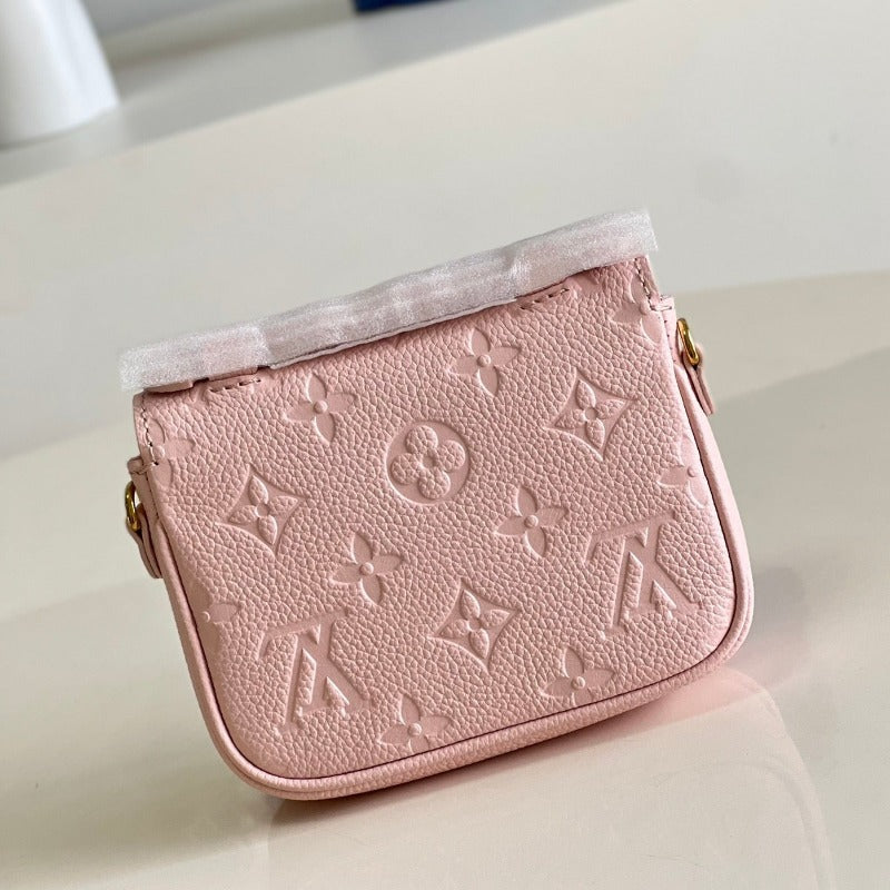 Sneakerhill - Mini Pochette Métis Monogram Bag Pink - sneakerhillcom