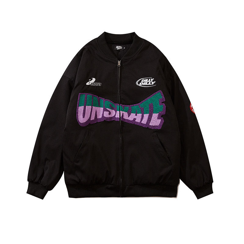 Sneakerhill Letter Embroidery Baseball Jackets SP220617IET2