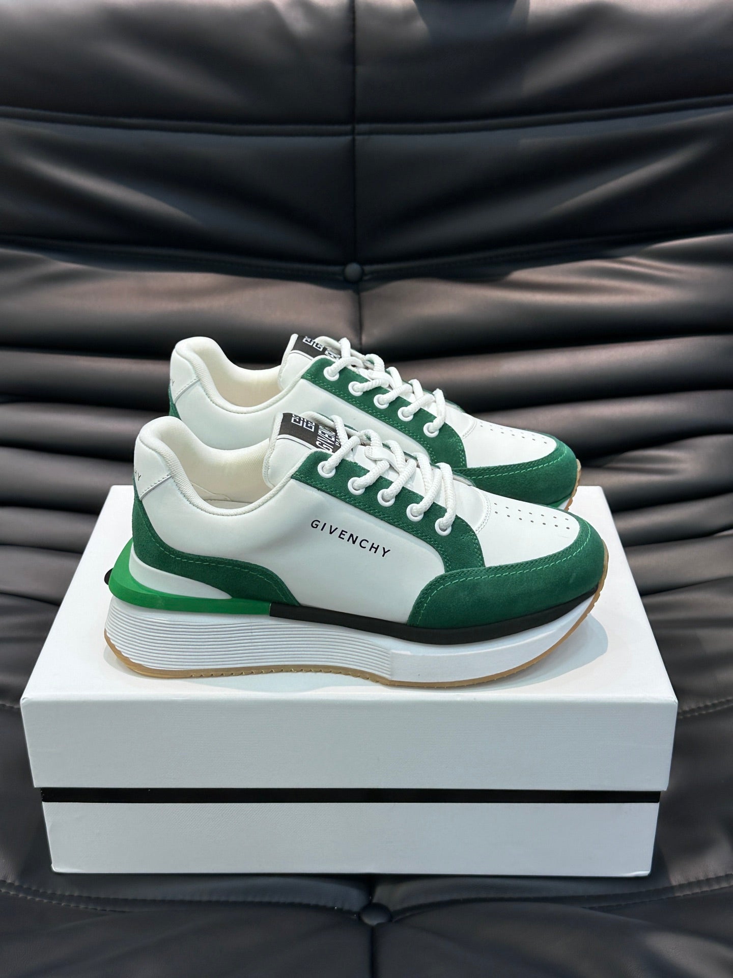 GVC Green and White Sneakers-020 - sneakerhillcom