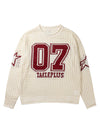 Sneakerhill Openwork Jacquard Knit Sweater