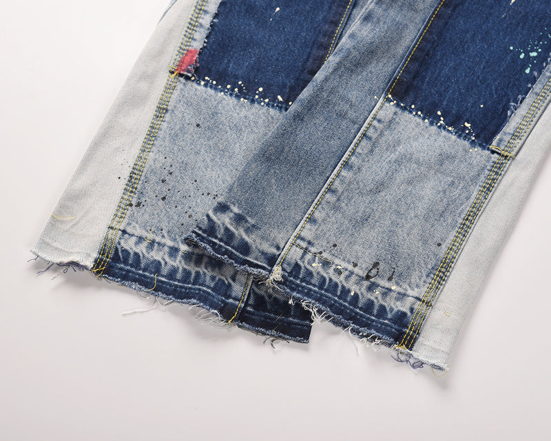 Sneakerhill Flare Denim - Patch-work Light - sneakerhillcom