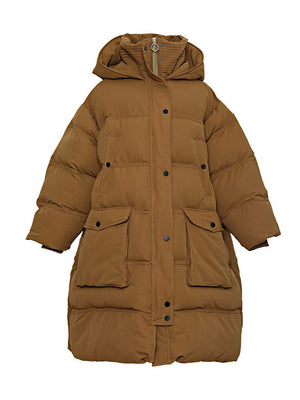 Medium Length Loose Super Thick Down Cotton Jacket eprolo