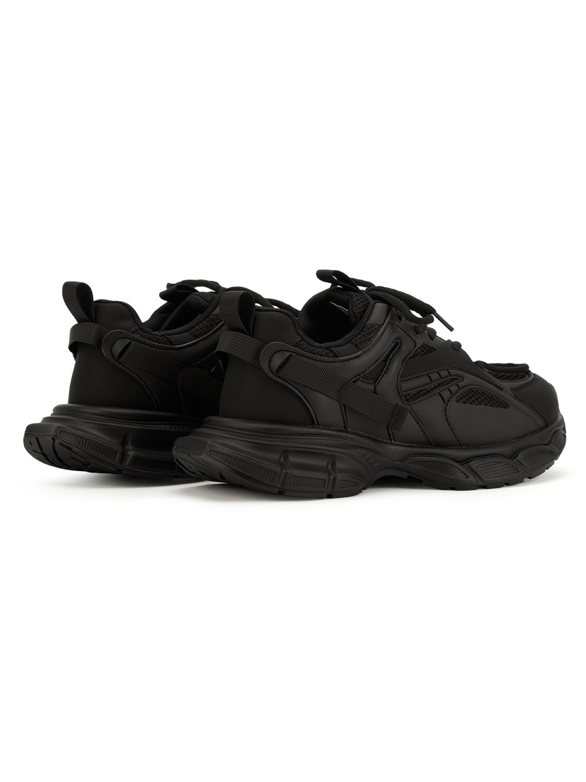 Sneakerhill Black Warrior Mesh Rap Sneakers - 2087 - sneakerhillcom