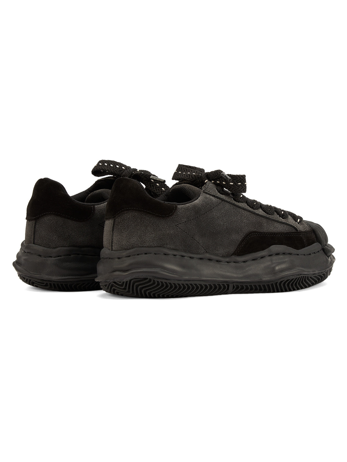 Sneakerhill Black Retro Washed Street Rap Sneakers - 2059 - sneakerhillcom