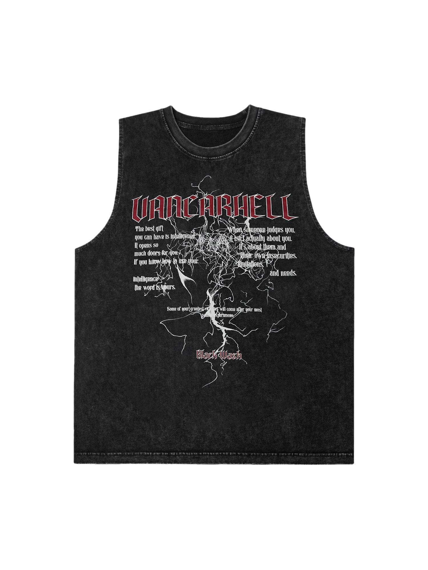 Sneakerhill High Street Hip Hop Print Vest SP2407051MNG