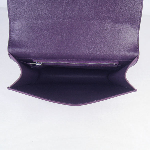 Constance Cowskin Leather Bag H017 purple silver Kilta bags