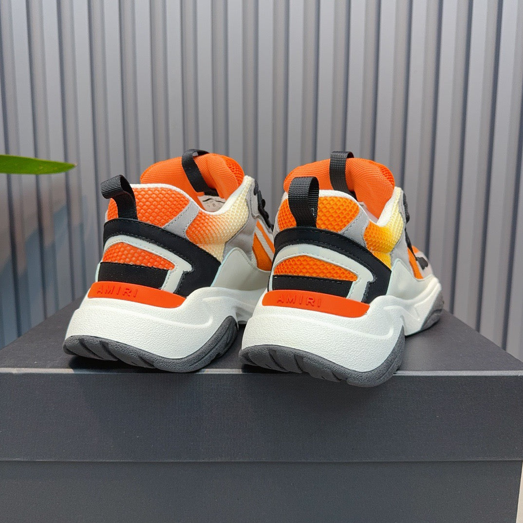 AMR Orange and Black Bone Runner Sneakers - 060 - sneakerhillcom