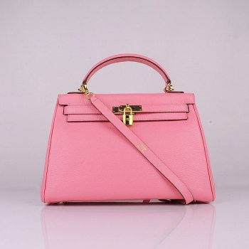 HMS Kelly 32cm Togo Leather 6108 Cherry Pink Golden Kilta bags