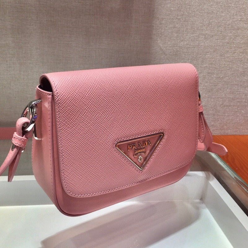 Sneakerhill - Saffiano Identity Shoulder Bag Pink - sneakerhillcom