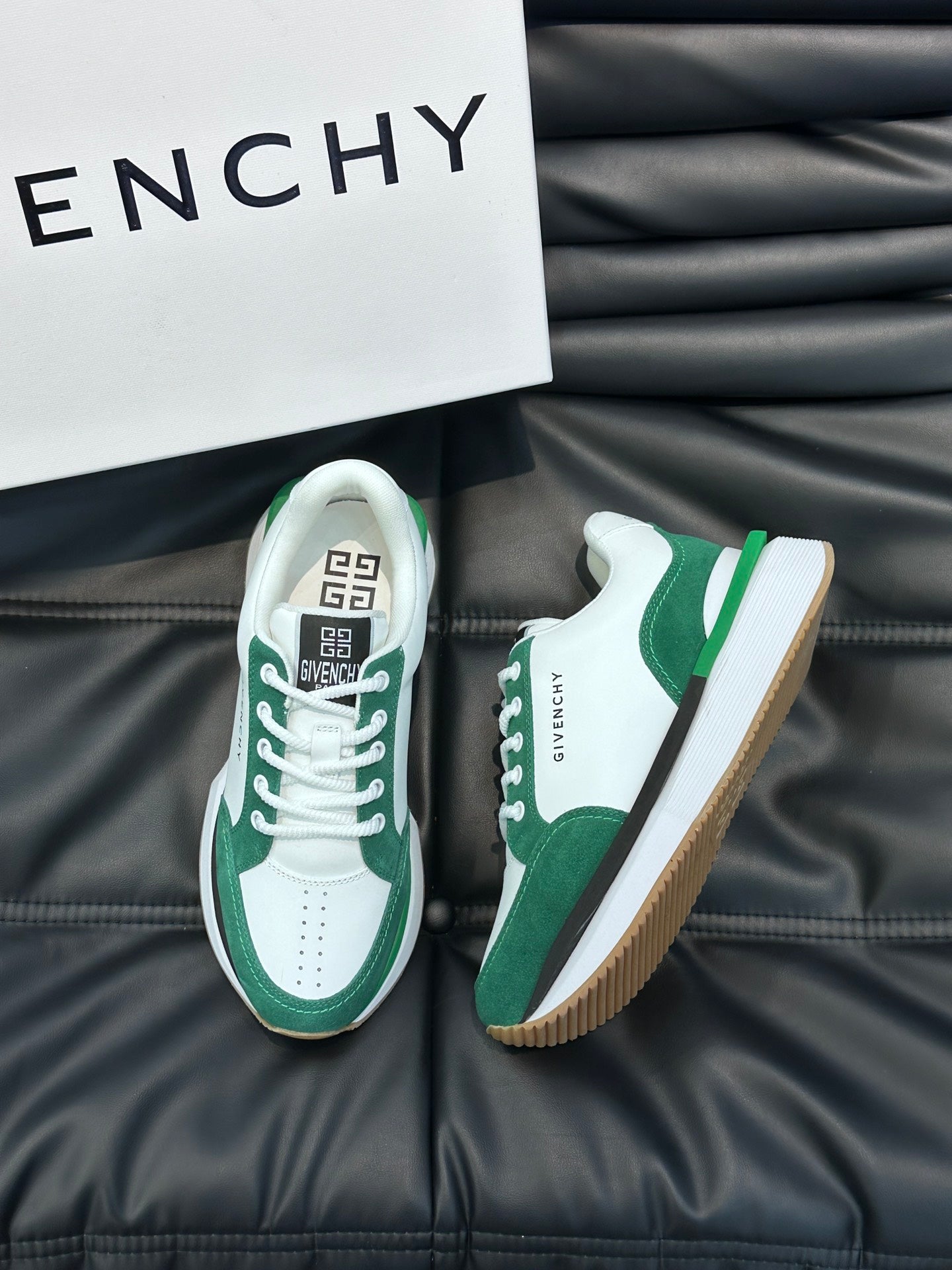 GVC Green and White Sneakers-020 - sneakerhillcom