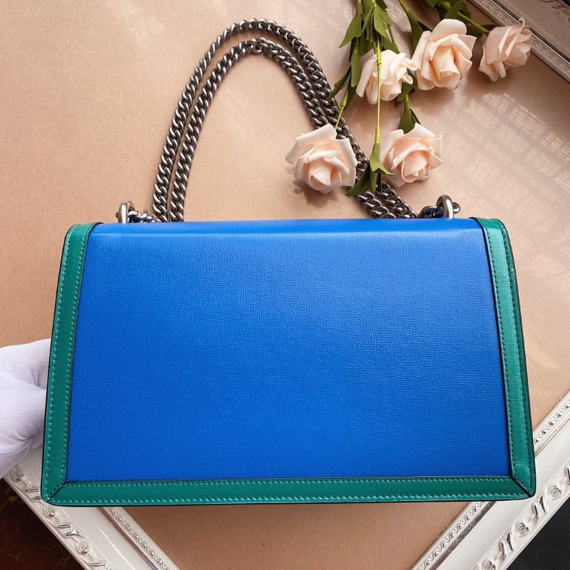 Sneakerhill - Dionysus Shoulder Bag Blue/Green - sneakerhillcom