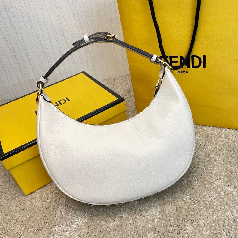 Sneakerhill - Fendigraphy Hobo Bag White - sneakerhillcom