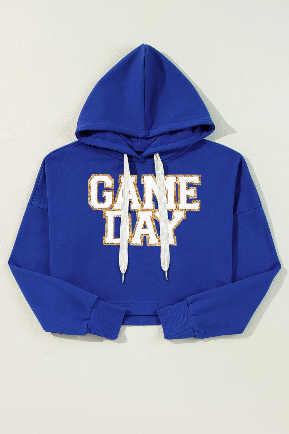 GAME DAY Drawstring Long Sleeve Hoodie Trendsi