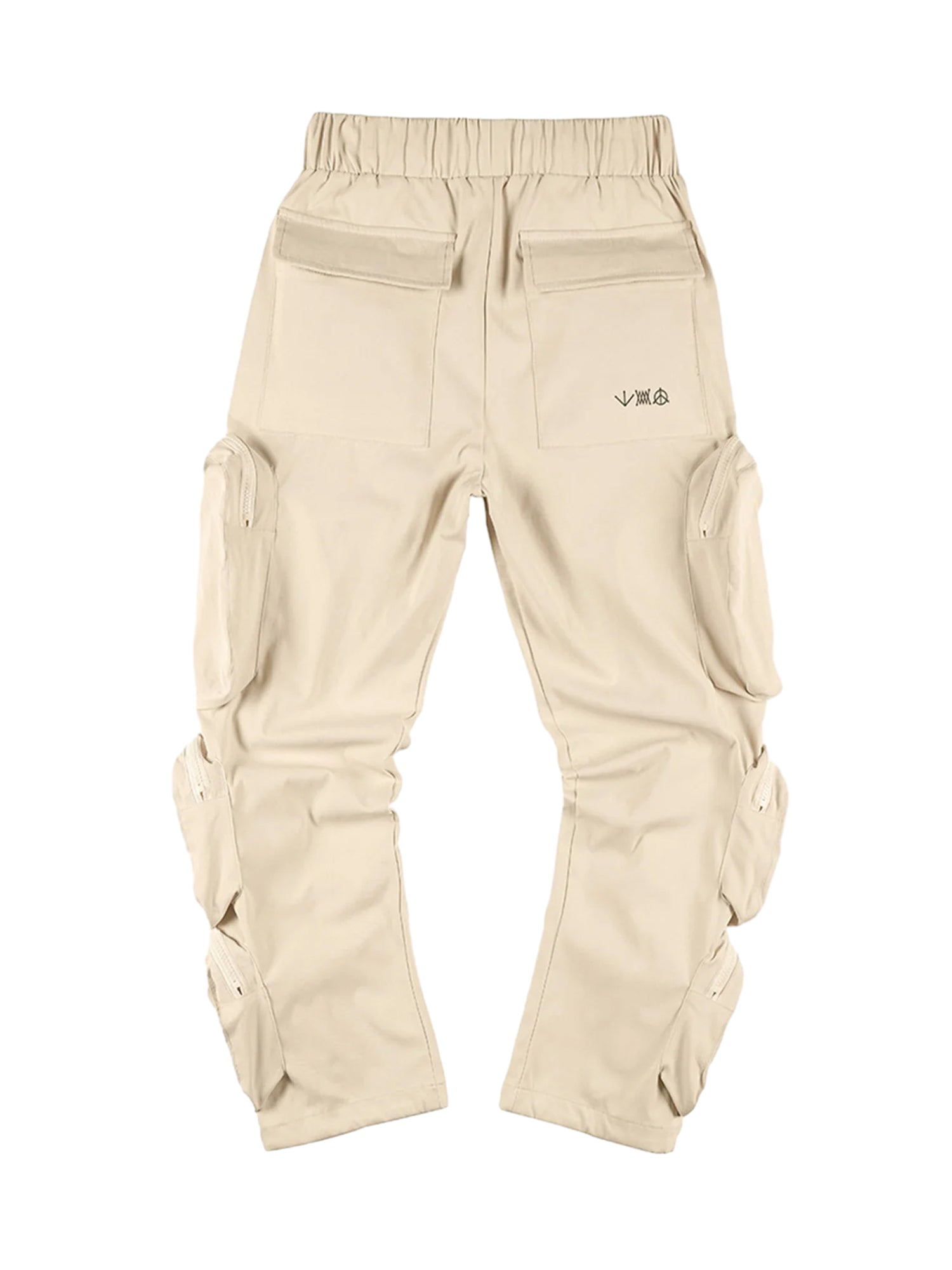 Sneakerhill Street Zipper Multi-pocket Work Pants - 1714