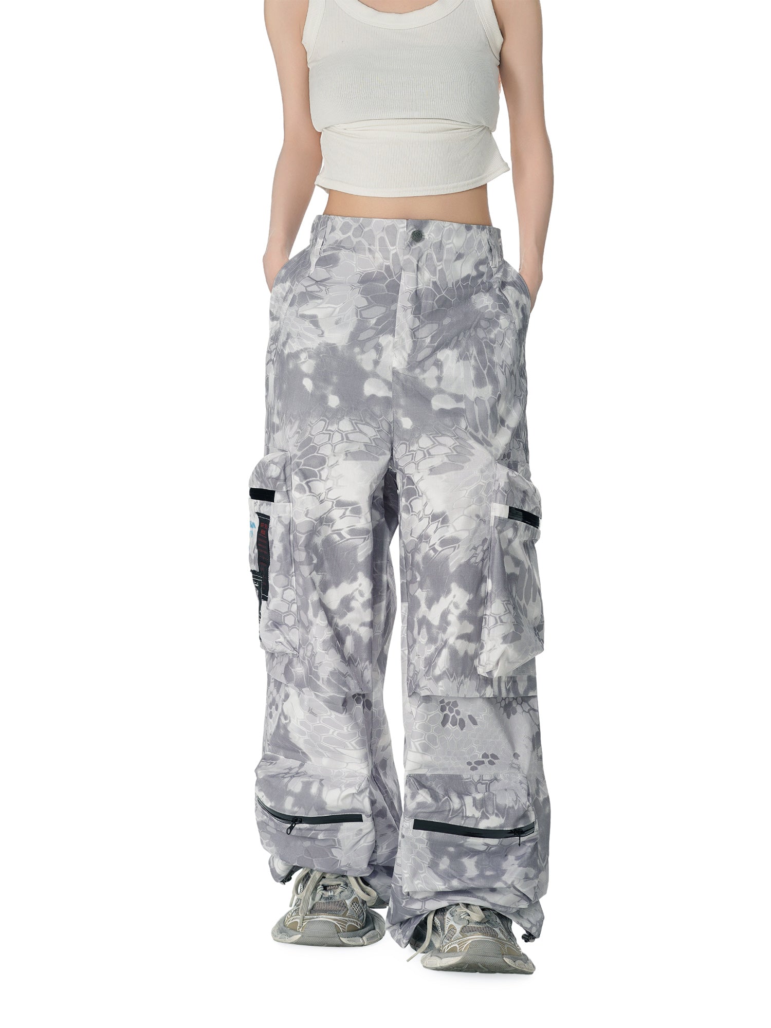 Sneakerhill High Street Camouflage Multi-Pocket Woven Pants SP2408288OTT