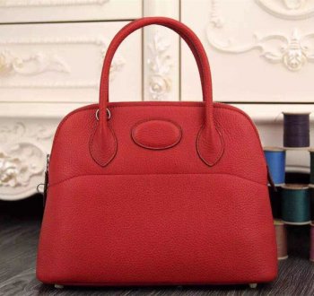 Bolide 31cm Togo Leather Red Bag Kilta bags