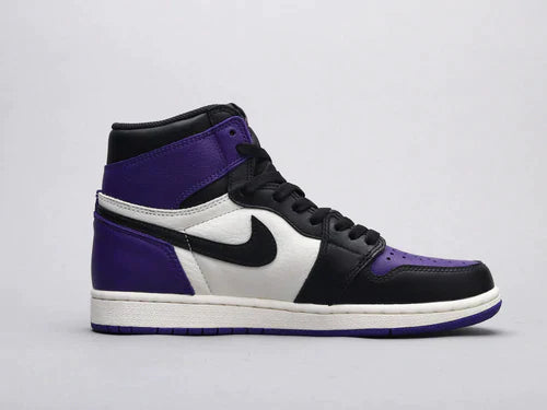 Custom Jordan 1 High Q AJ1 Purple Toe UNISEX ( Customs And Box ), Jordan 1 Sneakers FREE SHIPPING WITH FEDEX luxurysteps