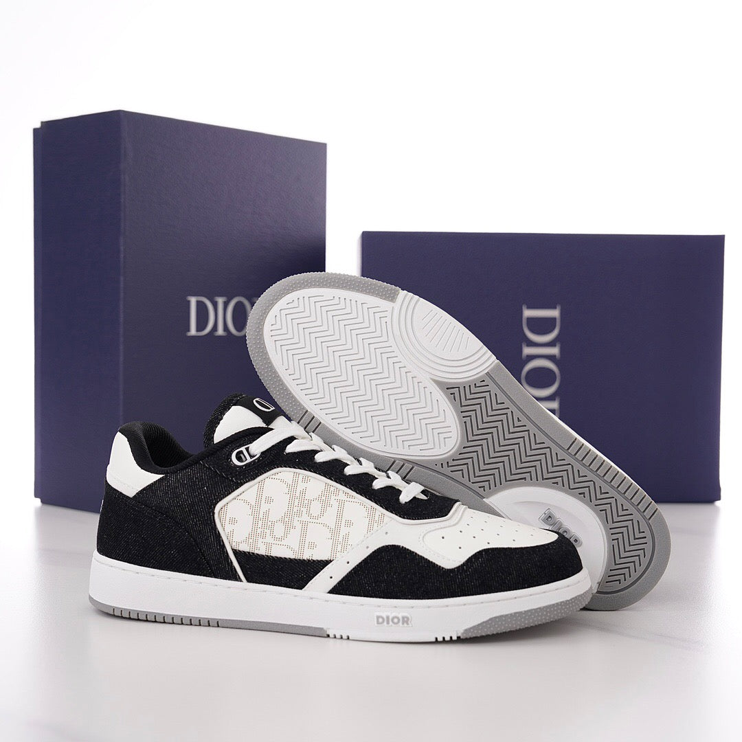 DOR B27 Low-Top Black and White Sneakers-120 - sneakerhillcom