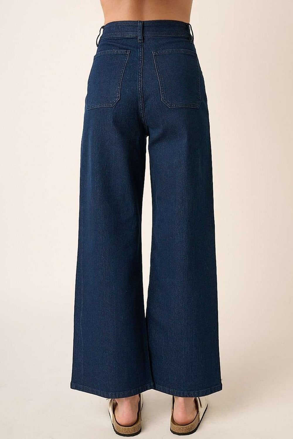 Mittoshop High Waist Wide Leg Jeans Trendsi