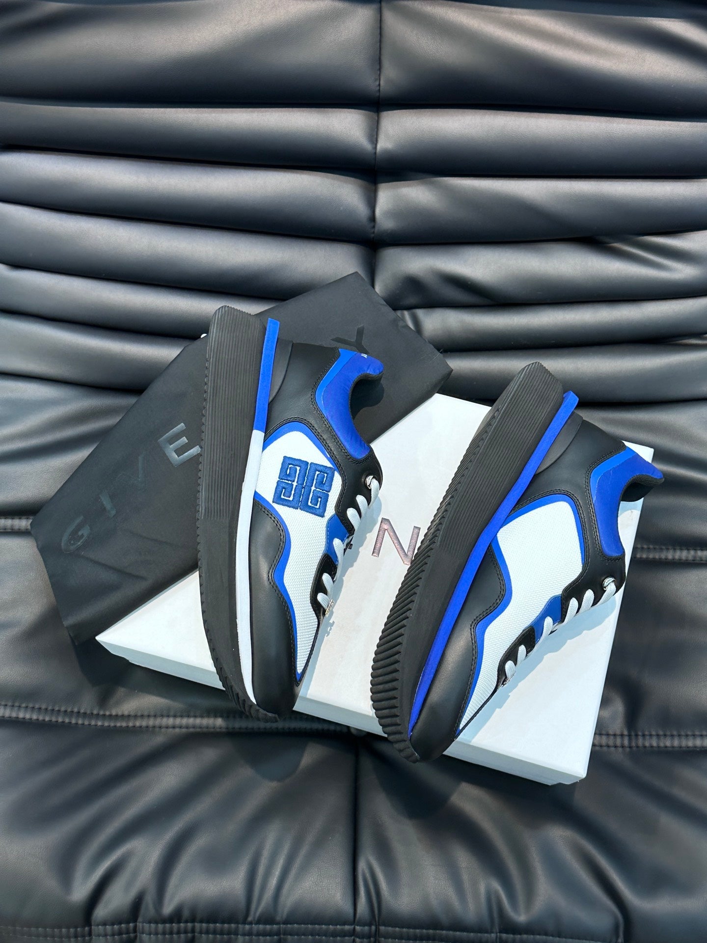 GVC Blue, White and Black  Sneakers-011 - sneakerhillcom