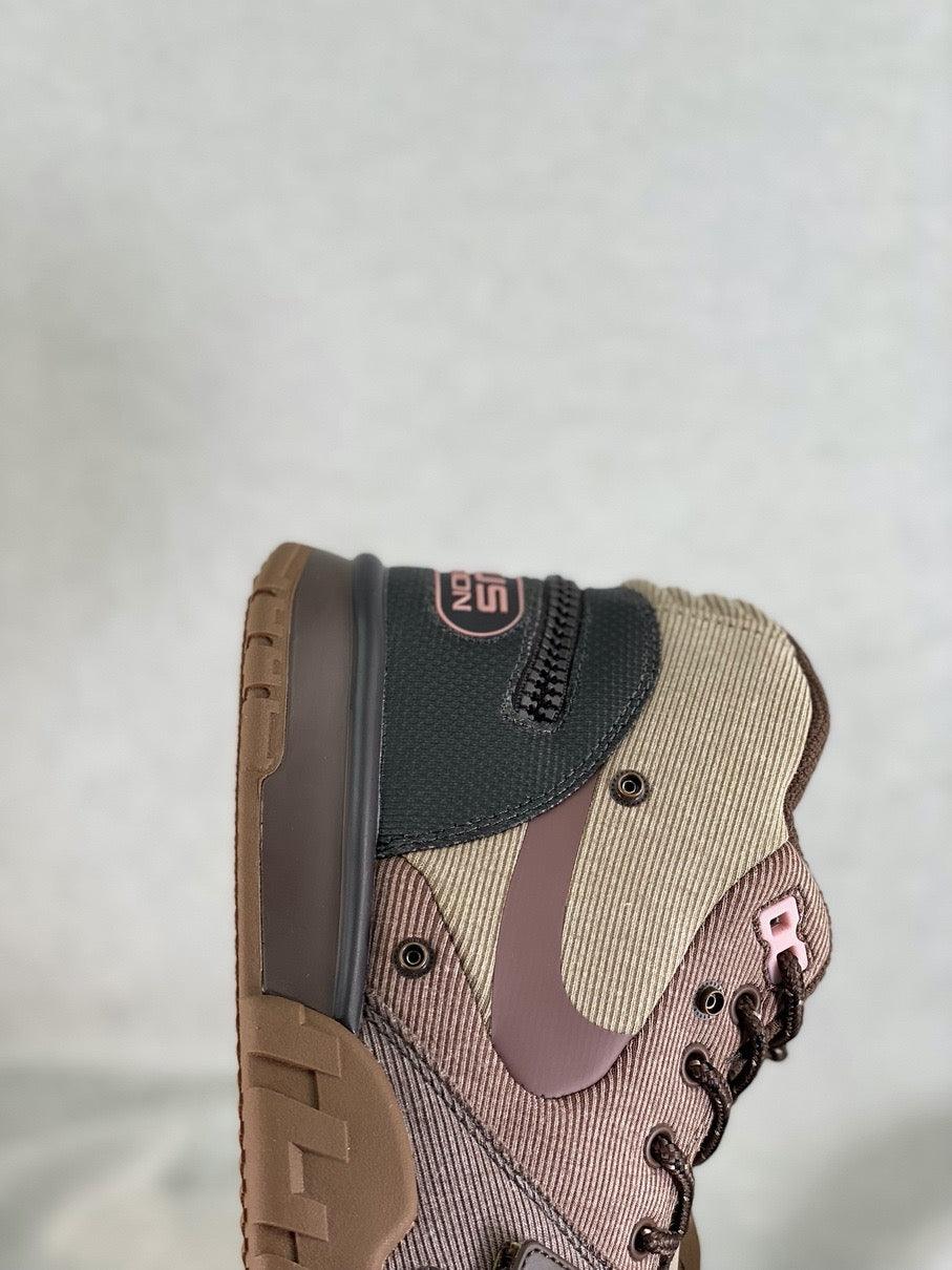 Custom Travis Scott x Air Trainer 1 Wheat DR7515-200 luxurysteps