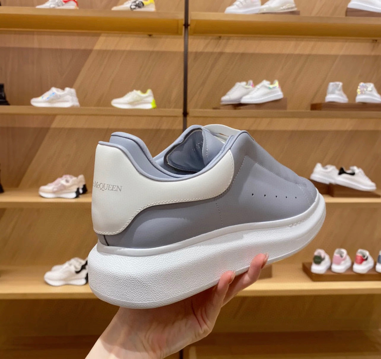 ALMC Oversized Grey Sneakers-38 - sneakerhillcom