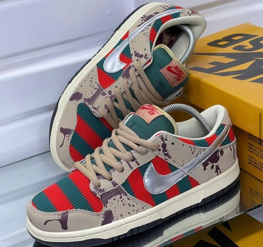 Custom SB Dunk Low “Freddy Krueger” - sneakerhillcom