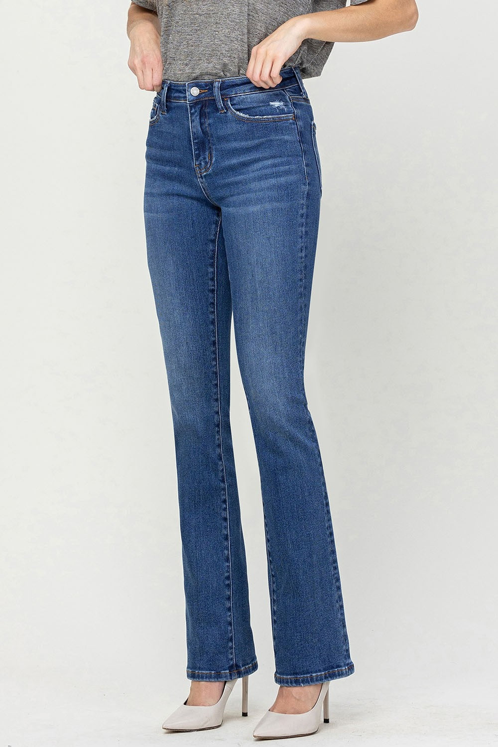 Vervet by Flying Monkey High Waist Bootcut Jeans Trendsi