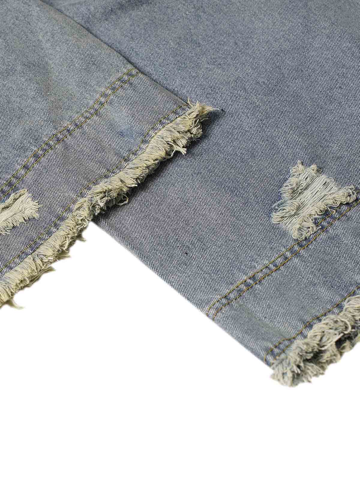 Sneakerhill Washed Ripped Baggy Jeans - sneakerhillcom