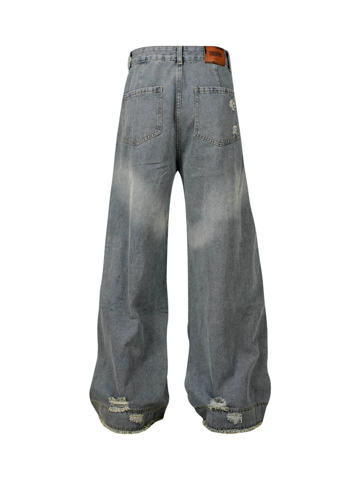 Sneakerhill Washed Ripped Baggy Jeans - sneakerhillcom