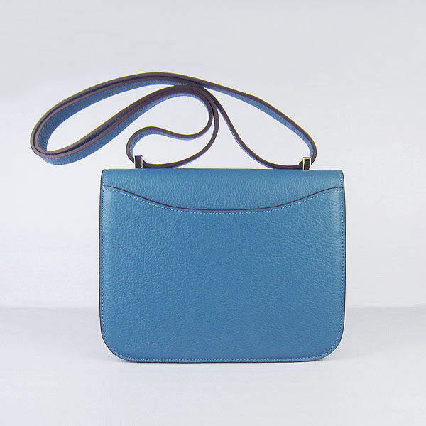 Constance Cowskin Leather Bag H017 blue golden Kilta bags