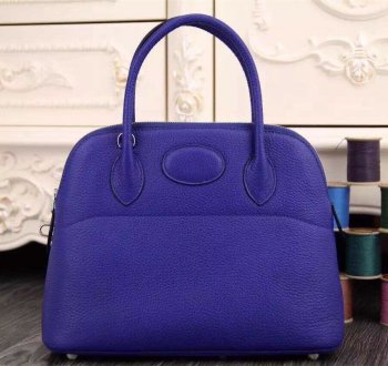 Bolide 31cm Togo Leather Electric Blue Bag Kilta bags