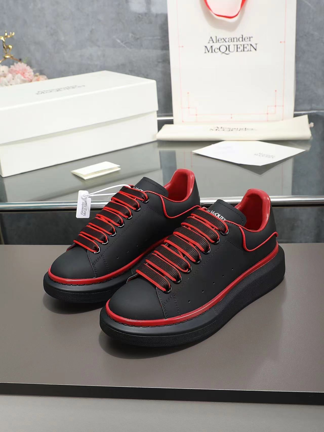 ALMC Oversized Black and Red Sneakers-036 - sneakerhillcom