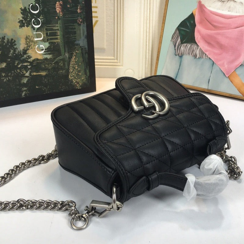 Sneakerhill - Marmont Mini Top Handle Bag Black - sneakerhillcom