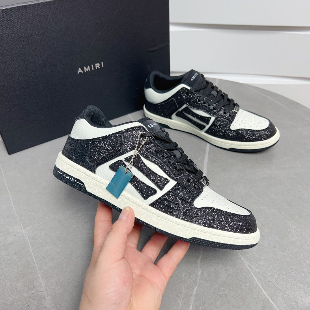 AMR Skel Top Low Black Sneakers-144 - sneakerhillcom