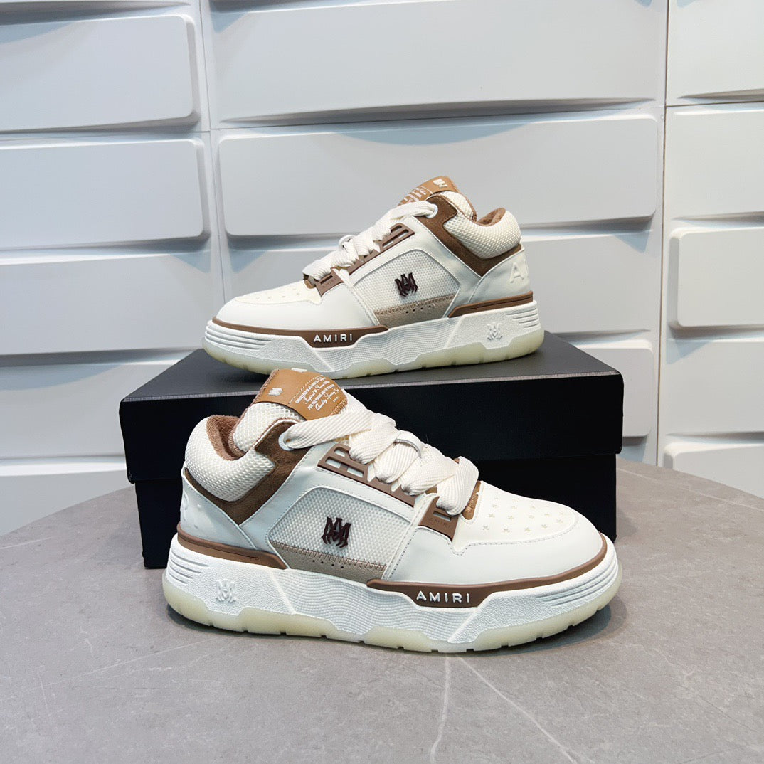 AMR MA-1 Brown and White Sneakers-137 - sneakerhillcom