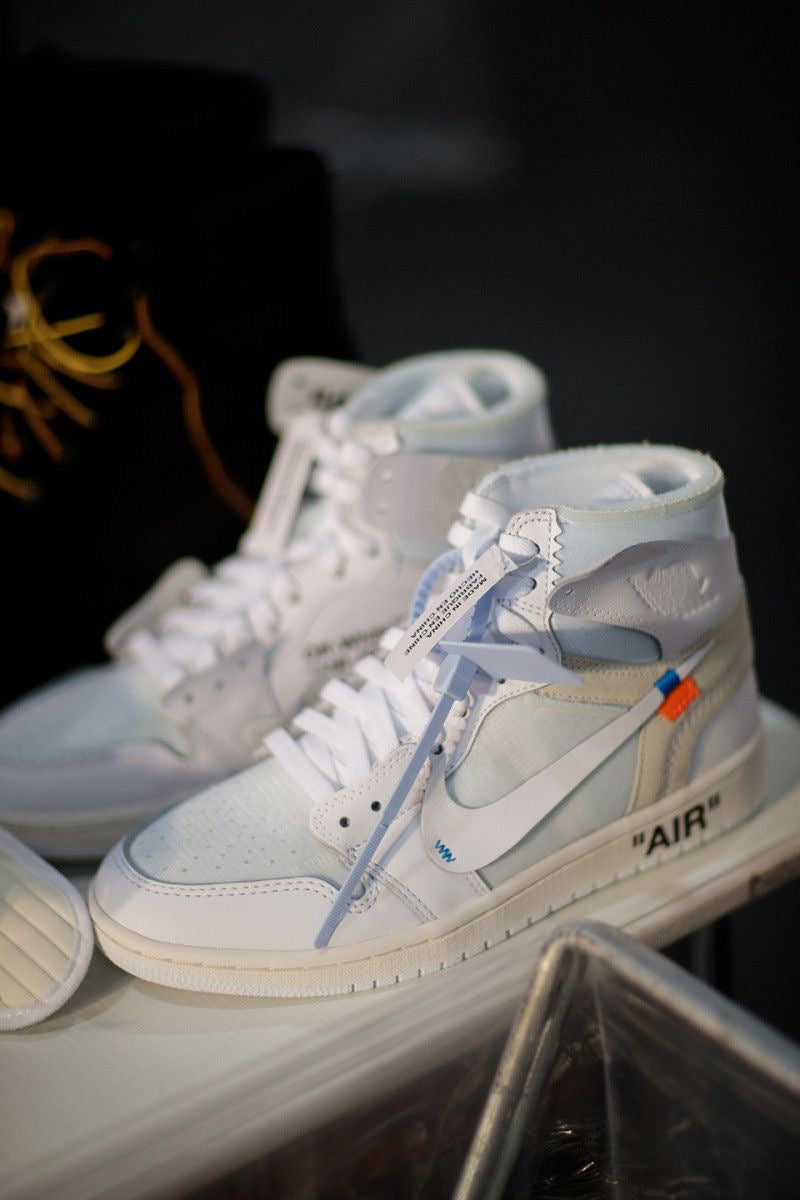 Custom Air Jordan 1 OFF-W High Q ( Customs And Box ), Jordan 1 Sneakers Active A12 - sneakerlandnet