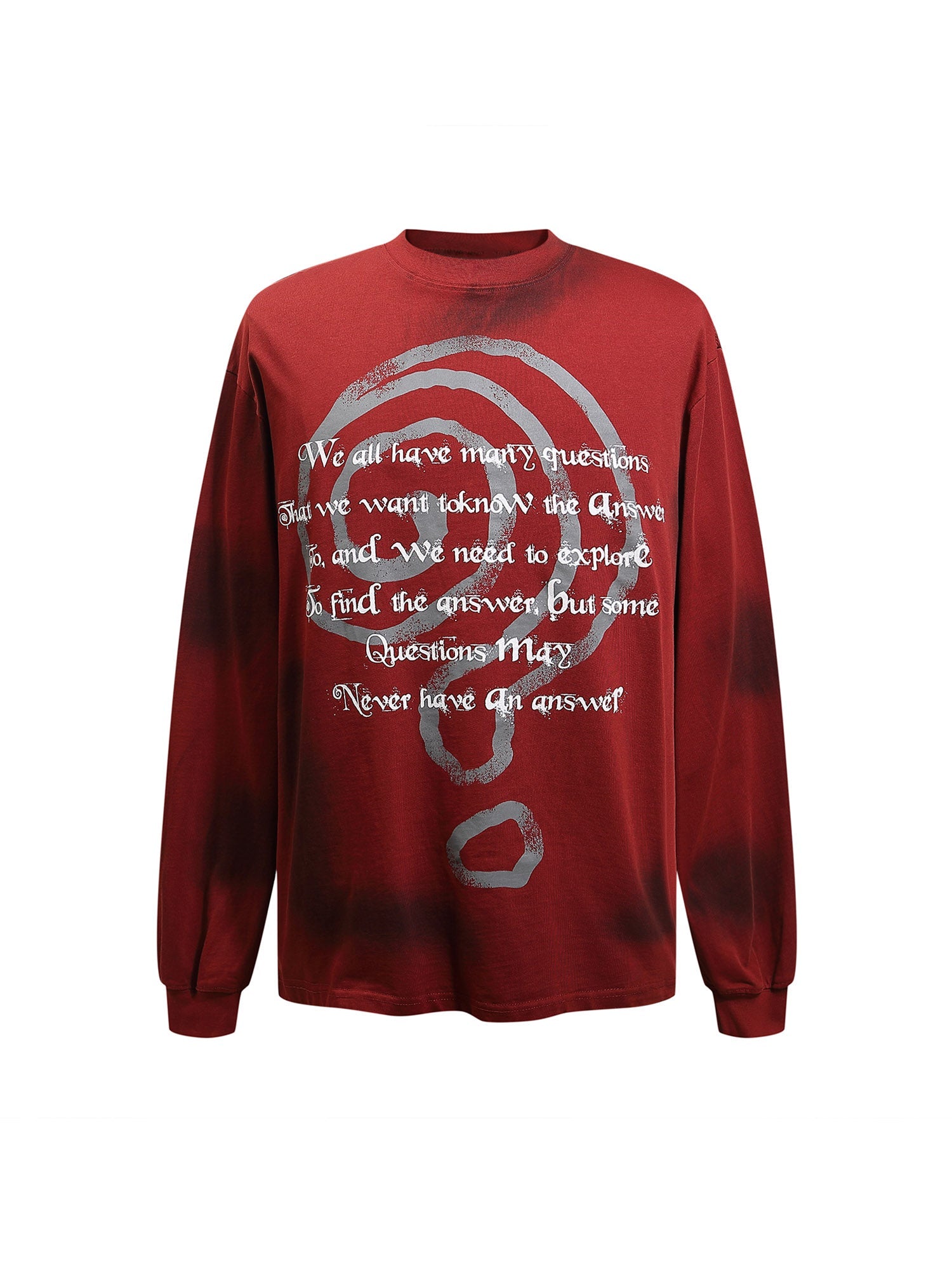 Sneakerhill Spray Long Sleeve Street Hip-Hop T-shirt SP240828WMOE