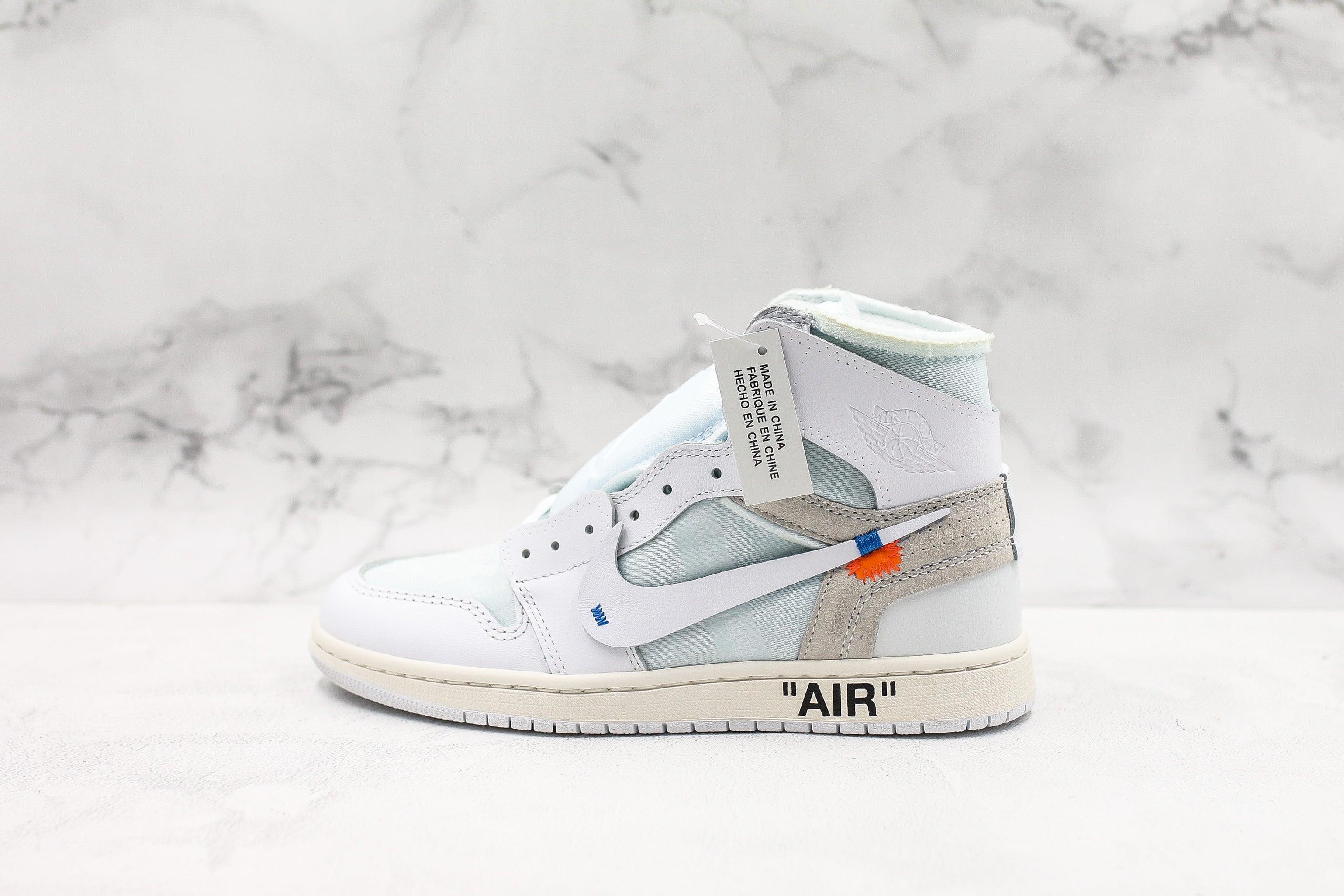 Custom Air Jordan 1 OFF-W High Q ( Customs And Box ), Jordan 1 Sneakers Active A12 sneakeronline