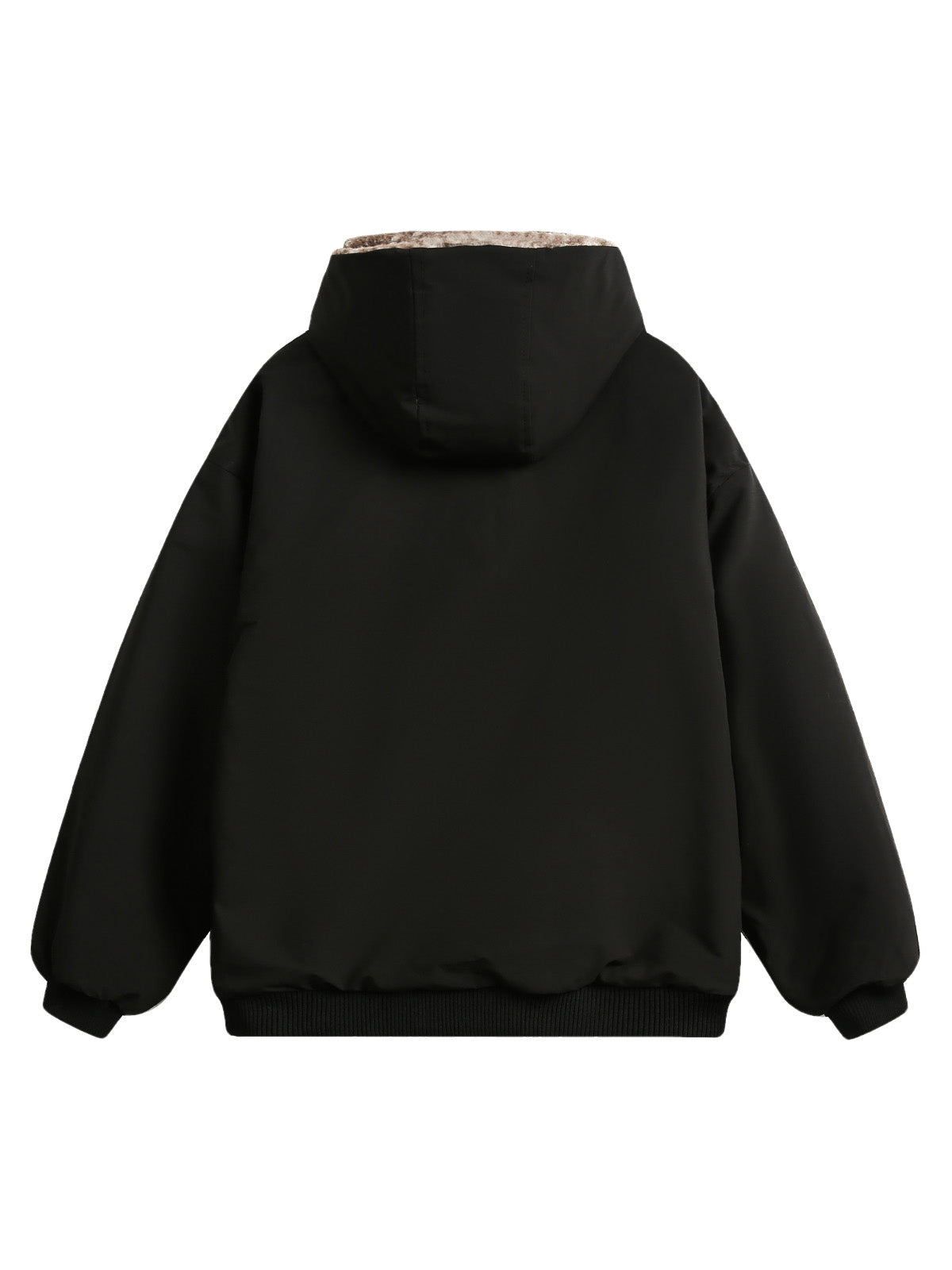 Sneakerhill Faux Lambswool Reversible Jacket - sneakerhillcom