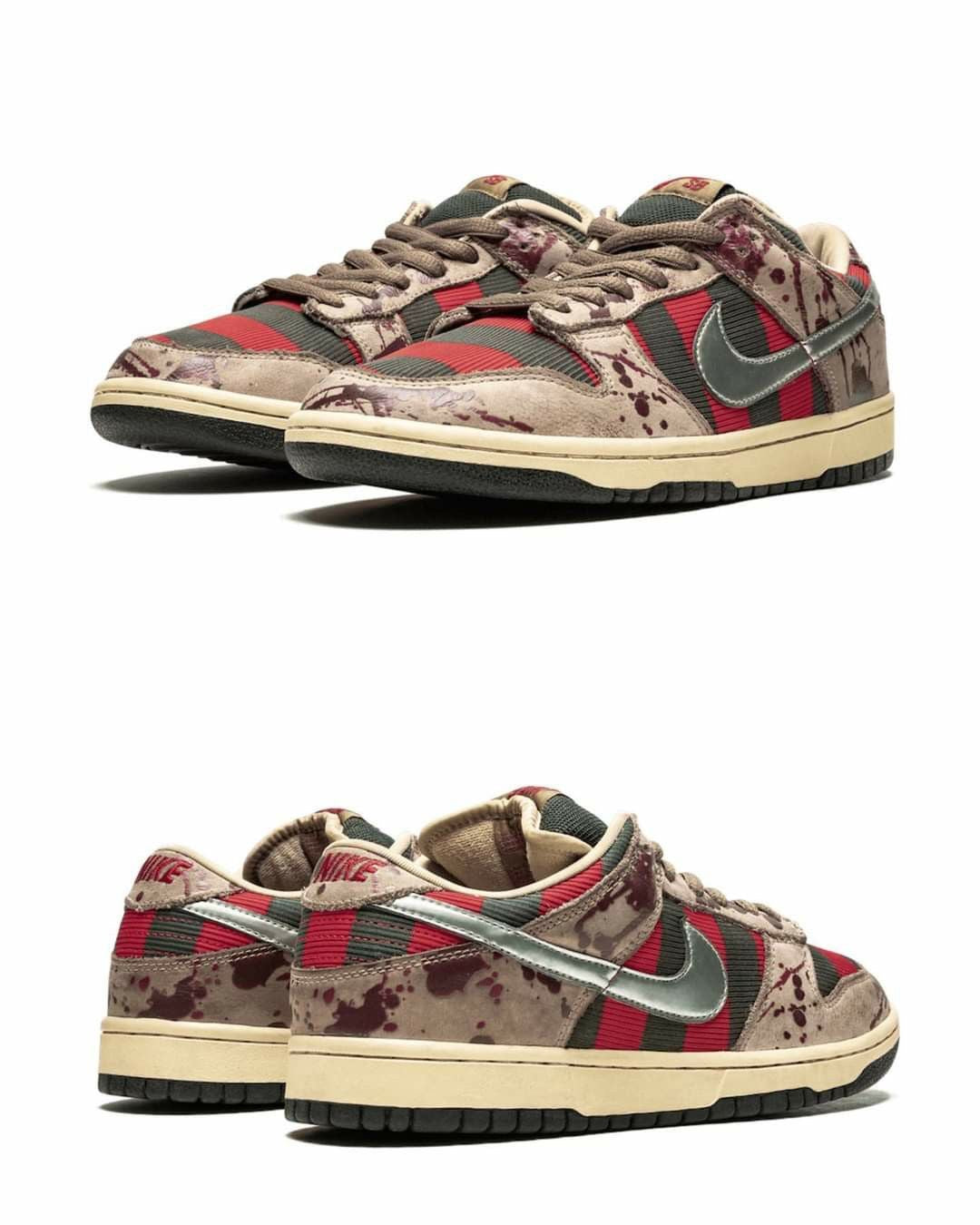 Custom SB Dunk Low “Freddy Krueger” - sneakerhillcom
