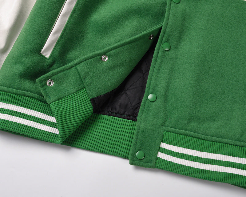 Sneakerhill Collar Bomber Jacket - Forest Green - sneakerhillcom