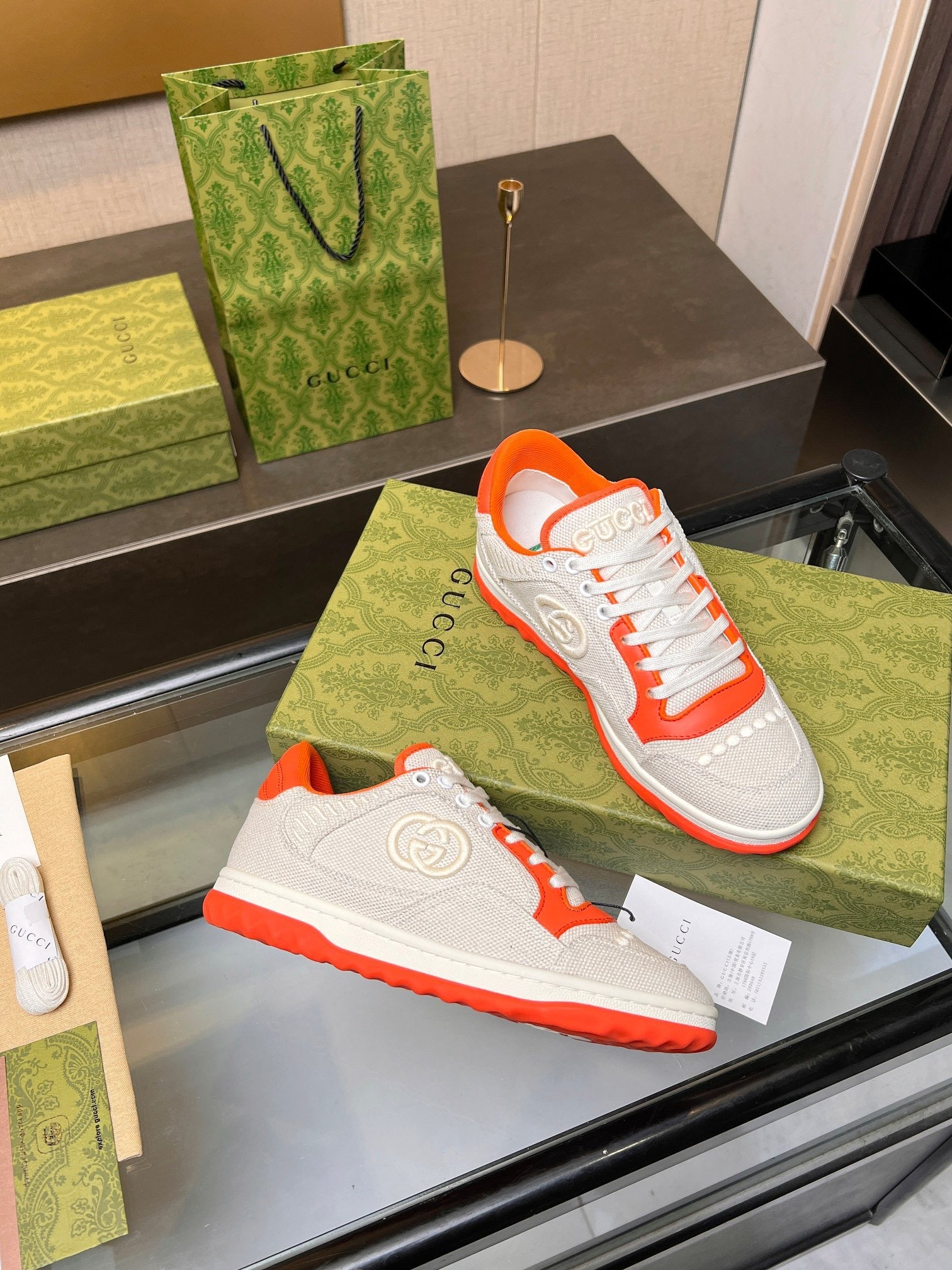 GCI Orange and White MAC80 Sneakers-042 - sneakerhillcom